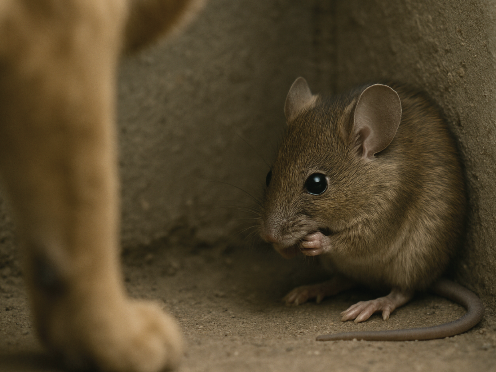 Mouse cowering